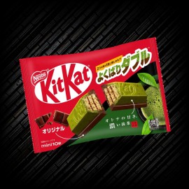 Kitkat mini doble de té verde
